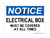 Electrical Box Must Be Covered At All Times, OSHA Notice Sign (Part#: NOT1237)