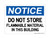 Do Not Store Flammable Material In This Building, OSHA Notice Sign (Part#: NOT1685)