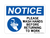 Please Wash Hands Before Returning To Work (Hand Washing Left Symbol), Notice Sign