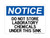 Do Not Store Laboratory Chemicals Under This Sink, OSHA Notice Sign (Part#: NOT1684)