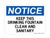 Keep This Drinking Fountain Clean And Sanitary, OSHA Notice Sign (Part#: NOT1669)