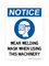 Wear Welding Mask When Using This Machinery (PPE Symbol), Notice Sign