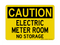 Electric Meter Room No Storage, Caution Sign