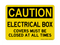 Electrical Box Covers Must Be Closed At All Times, Caution Sign