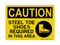 Steel Toe Shoes Required In This Area (PPE Symbol), Caution Sign