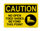 No Open Toed Shoes Beyond This Point (PPE Symbol), Caution Sign