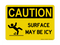 Surface May Be Icy (Slip Risk Symbol), Caution Sign