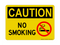 No Smoking (No Smoking Symbol), Caution Sign