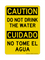 Do Not Drink The Water English/Spanish, Caution Sign
