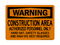 Construction Area Authorized Personnel Only Hard Hat, Safety Glasses And High-Vis Vest Required, Warning Sign