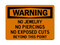 No Jewelry, Piercings, Exposed Cuts Beyond This Point, Warning Sign