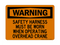 Safety Harness Must Be Worn When Operating Overhead Crane, Warning Sign
