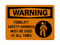 Safety Harness Must Be Worn When Operating Overhead Crane (Harness Symbol), Warning Sign
