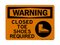 Closed Toe Shoes Required (PPE Symbol 2), Warning Sign