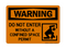 Do Not Enter Without A Confined Space Permit (Confined Space Symbol), Warning Sign