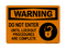 Do Not Enter Until Lockout Procedures Are Complete (Lock Symbol), Warning Sign