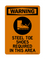 Hearing Protection And Safety Glasses Must Be Worn In This Area (PPE Symbol), Warning Sign