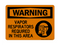 Vapor Respirators Required In This Area (PPE Symbol), Warning Sign