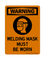 Welding Mask Must Be Worn (PPE Symbol), Warning Sign