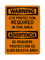 Eye Protection Required  In This Area English/Spanish, Warning Sign