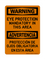 Eye Protection Mandatory In This Area English/Spanish, Warning Sign