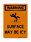 Surface May Be Icy  Vertical (Slip Symbol), Warning Sign
