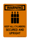Keep All Cylinders Secured And Upright (Chained Tanks Symbol), Warning Sign