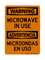 Microwave In Use English/Spanish, Warning Sign