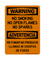 No Smoking No Open Flames No Sparks English/Spanish, Warning Sign