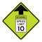 10 MPH School Speed Limit Sign, MUTCD Compliant