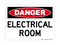 Electrical Room, Danger Sign
