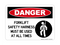 Forklift Safety Harness Must Be Used At All Times (Harness Symbol), Danger Sign