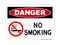 No Smoking (Left No Smoking Symbol), Danger Sign