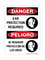 Ear Protection Required English/Spanish (PPE Symbol), Danger Sign