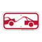 Tow-Away Zone (Red Symbol), Parking Sign