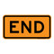 End, Temporary Traffic Control Sign