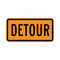 Detour, Temporary Traffic  Control Sign