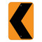 Sharp Left Curve Warning, Temporary Traffic Control Sign