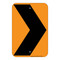 Sharp Left Curve Warning, Temporary Traffic Control Sign