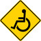 Handicapped, Warning Sign