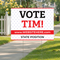 Custom Vote Yard Sign - Stars Red Example 24"x18"