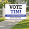 Custom Vote Yard Sign - Stars Blue Example 24"x18"