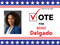 Custom Vote Yard Sign - Image, Stars & Stripes Example