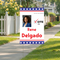 Custom Vote Yard Sign - Image, Stars & Stripes
