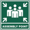 Assembly Point Marker (Square), Safety Sign