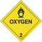 Hazard Class 2 Oxygen, Hazmat Placard