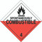 Hazard Class 4 Spontaneously Combustible, Hazmat Placard