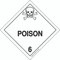 Hazard Class 6 Poison, Hazmat Placard