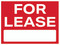 For Lease, Yard Sign "18x24".
