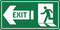 Exit (Arrow and Door Symbol), Safety Sign